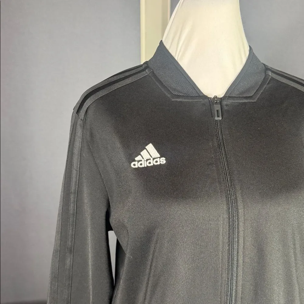 Women’s Adidas Black Sport Jacket Full Zip Small RARE Sample Tag NWT